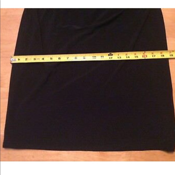 R & M RICHARDS Petite Black Stretch DRESS Lace 10 - Picture 7 of 12